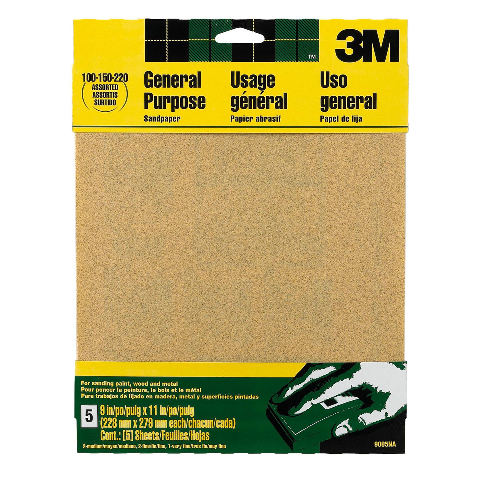 3M® Assorted General Purpose Sandpaper